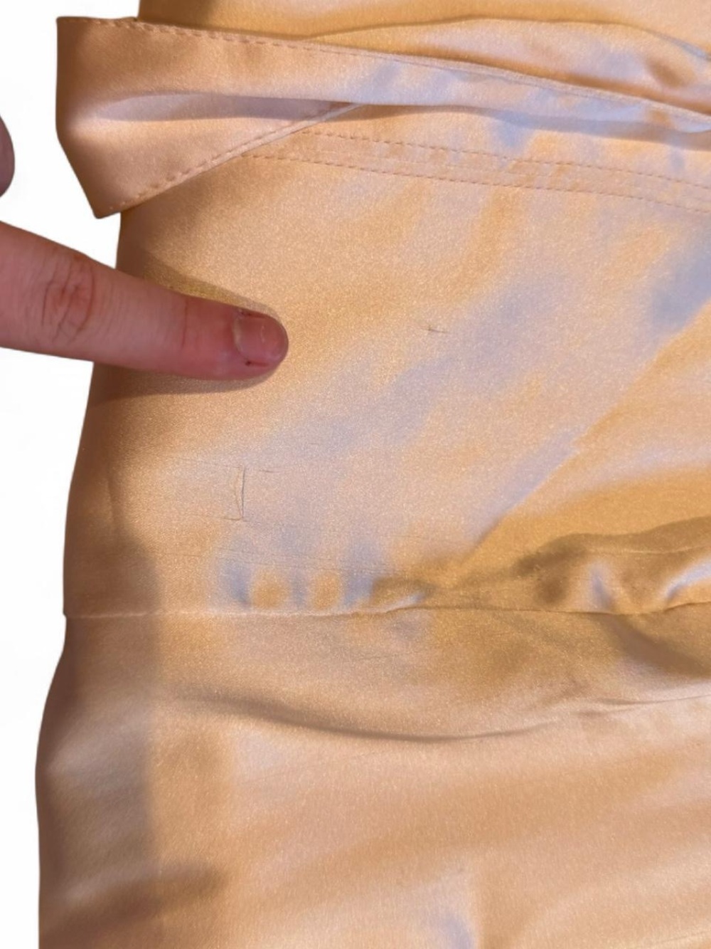 Anthropologie Pink/Rose Satin-look Mini Skirt with Utility Pocket - Picture 6 of 8
